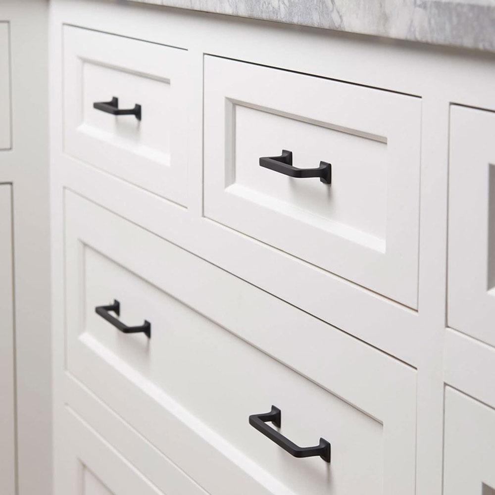 30 Pack Vintage Square Black Bathroom Dresser Handles Cabinet Handles