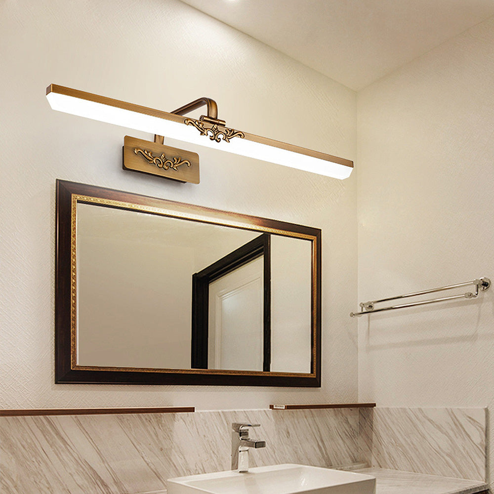 Simple Bronze Metal Bathroom Vanity Wall Lighting -Homdiy