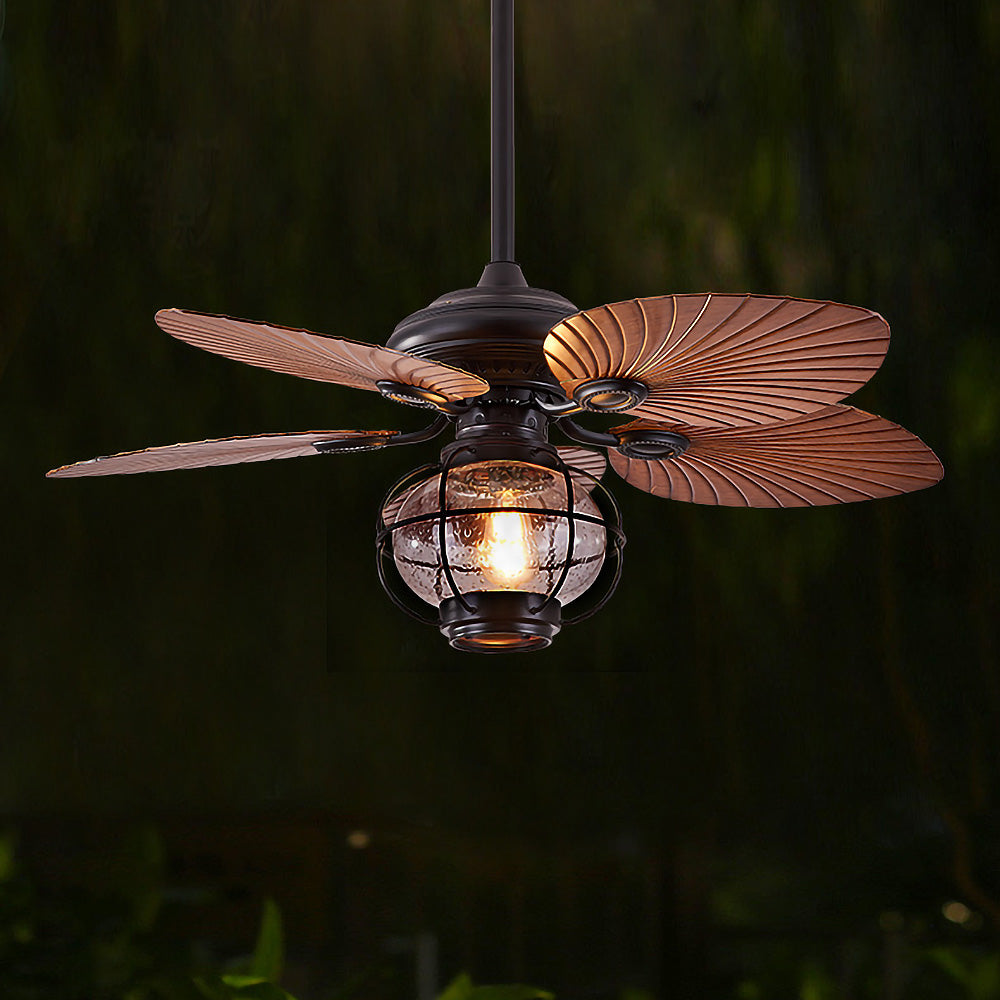 Black Vintage Creative Flying Ceiling Fans with Outdoor Lights