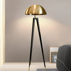 Modern Gold Metal Tripod Floor Lamp -Homdiy