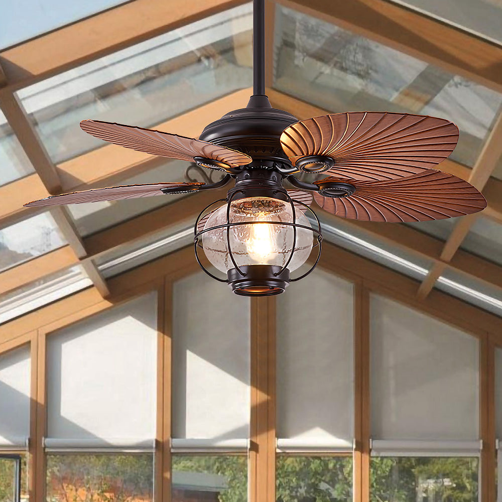 Black Vintage Creative Flying Ceiling Fans with Outdoor Lights