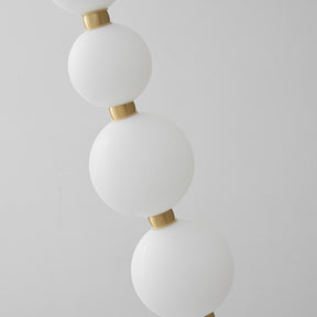 Modern Brass Acrylic Pearl Necklace Chandelier -Homdiy