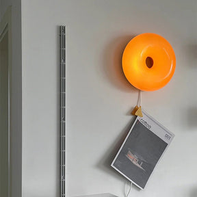 Cute Donut Glass Wall Lamp LED Touch Wall Sconce -Homdiy