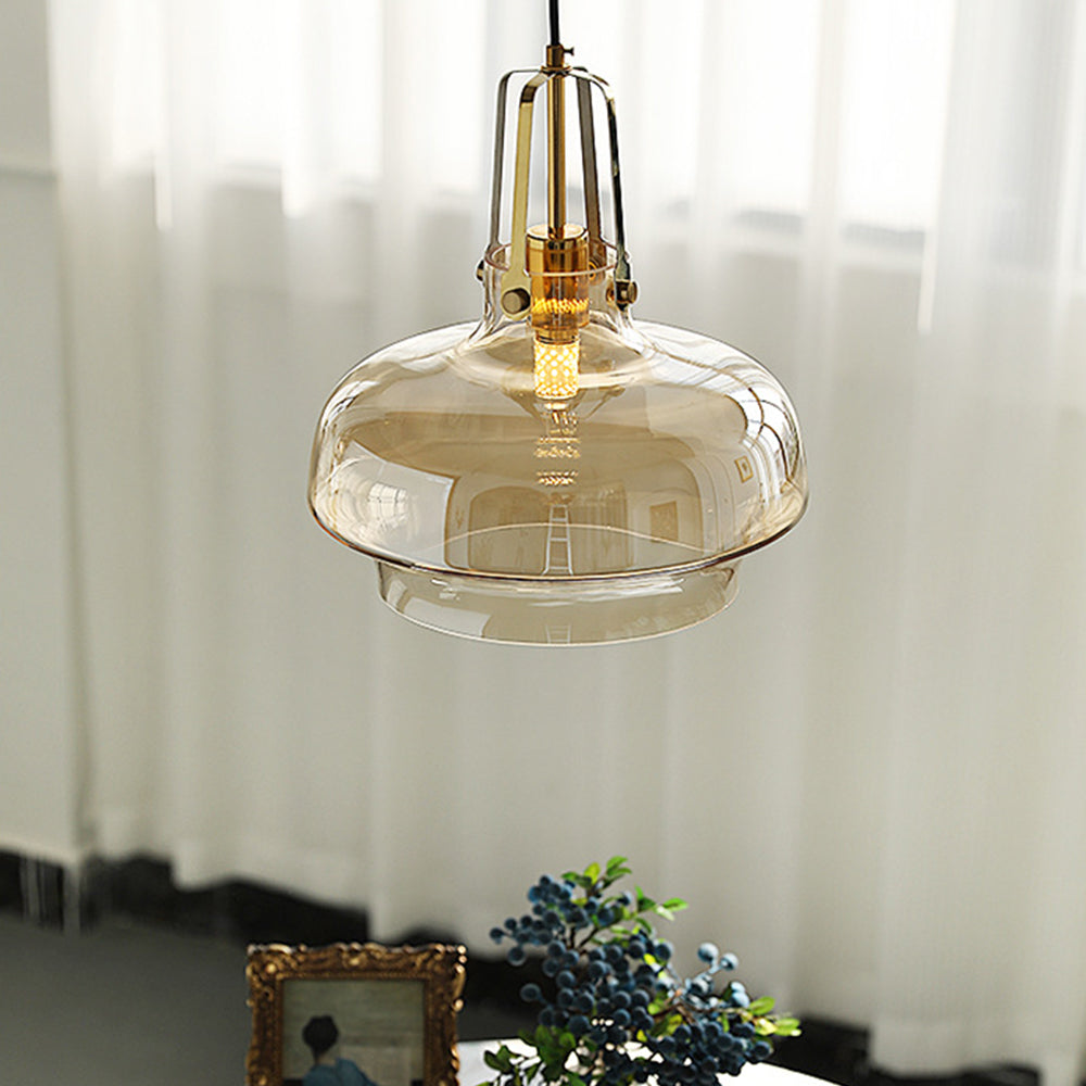 Modern Unique Shaped Fish Tank Glass Pendant Light -Homdiy