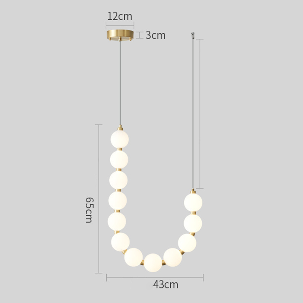 Luxury White Necklace Chandelier -Homdiy