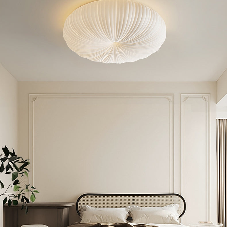 Minimalist Shell Round LED Flush Mount Ceiling Light -Homdiy