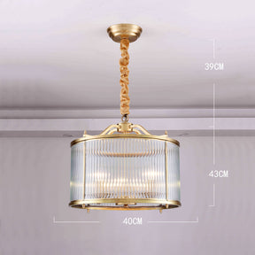 Simple Light Luxury Fashion Glass Round Pendant Light -Homdiy