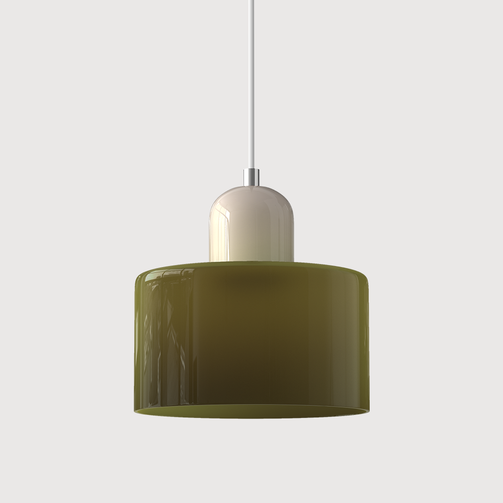 Modern Small Green Bauhaus Glass Pendant Light -Homdiy