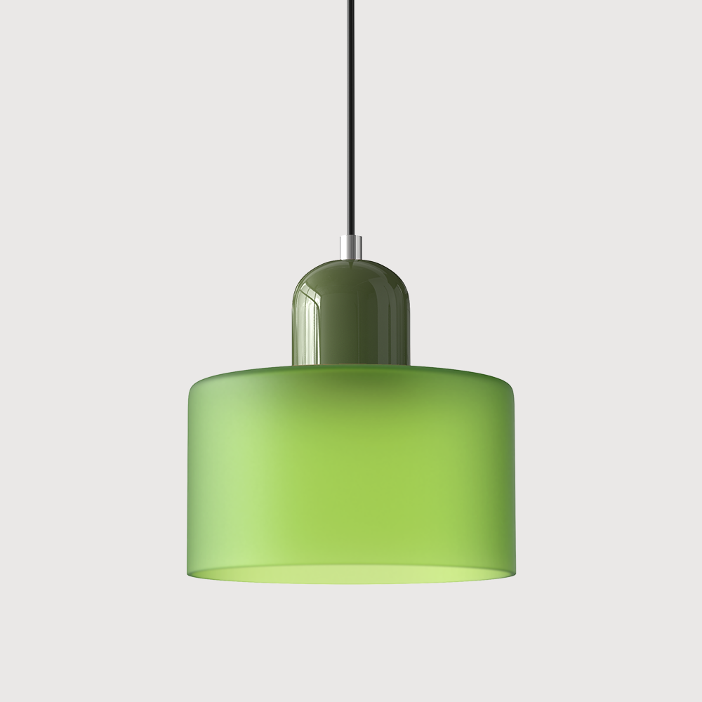 Small Stained Glass Bauhaus Pendant Light -Homdiy