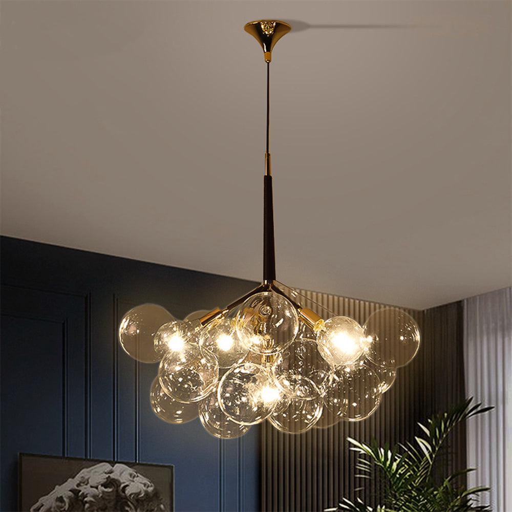 Modern Glass Bubble Chandelier for Living Room -Homdiy