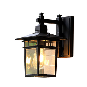 Alessio Black Deco Outdoor Wall Lamp -Homdiy