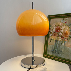 Bauhaus Mushroom Shape Medieval Living Room Retro Glass Table Lamp -Homdiy