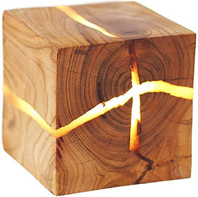 Simple Solid Wood Cracked Wall Lamp -Homdiy