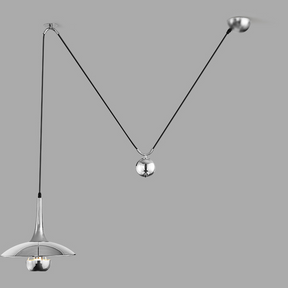 Modern Bauhaus UFO Shape Adjustable Lifting Pendant Light -Homdiy