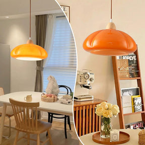 Vintage Pumpkin Glass Pendant Hanging Lamp -Homdiy