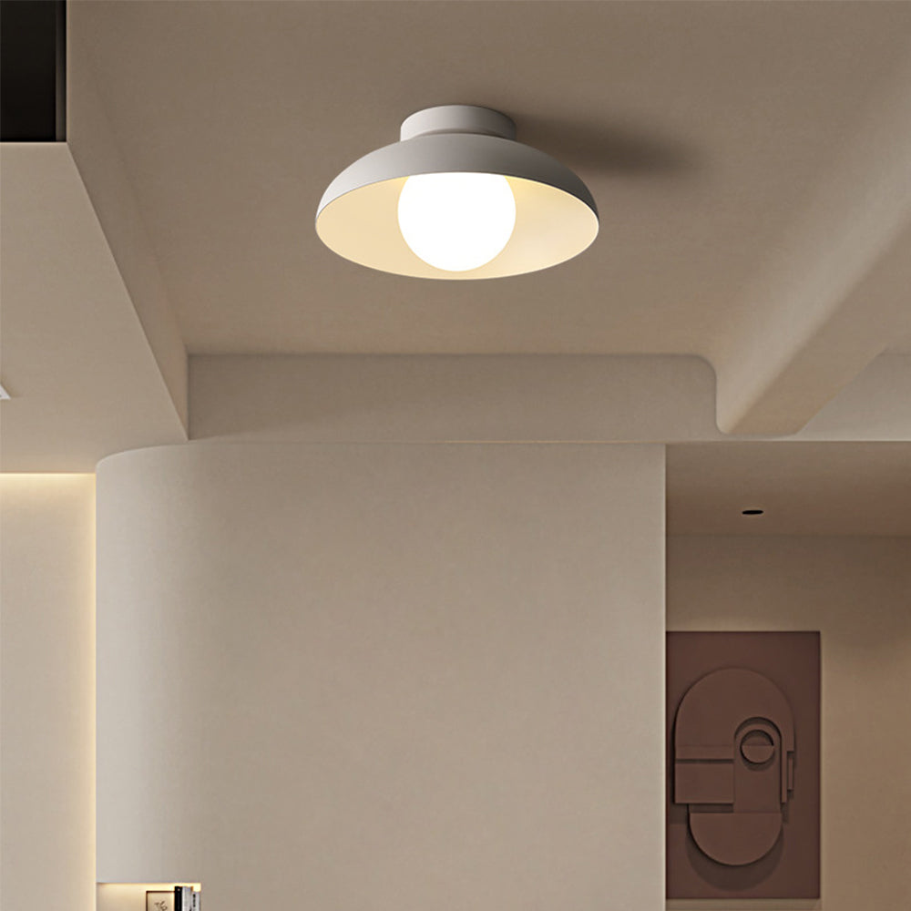 Minimalist Semi Flush Metal Ceiling Light -Homdiy