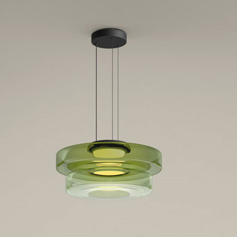 Modern Designer Style Creative Glass Pendant Round Hanging Lighting -Homdiy