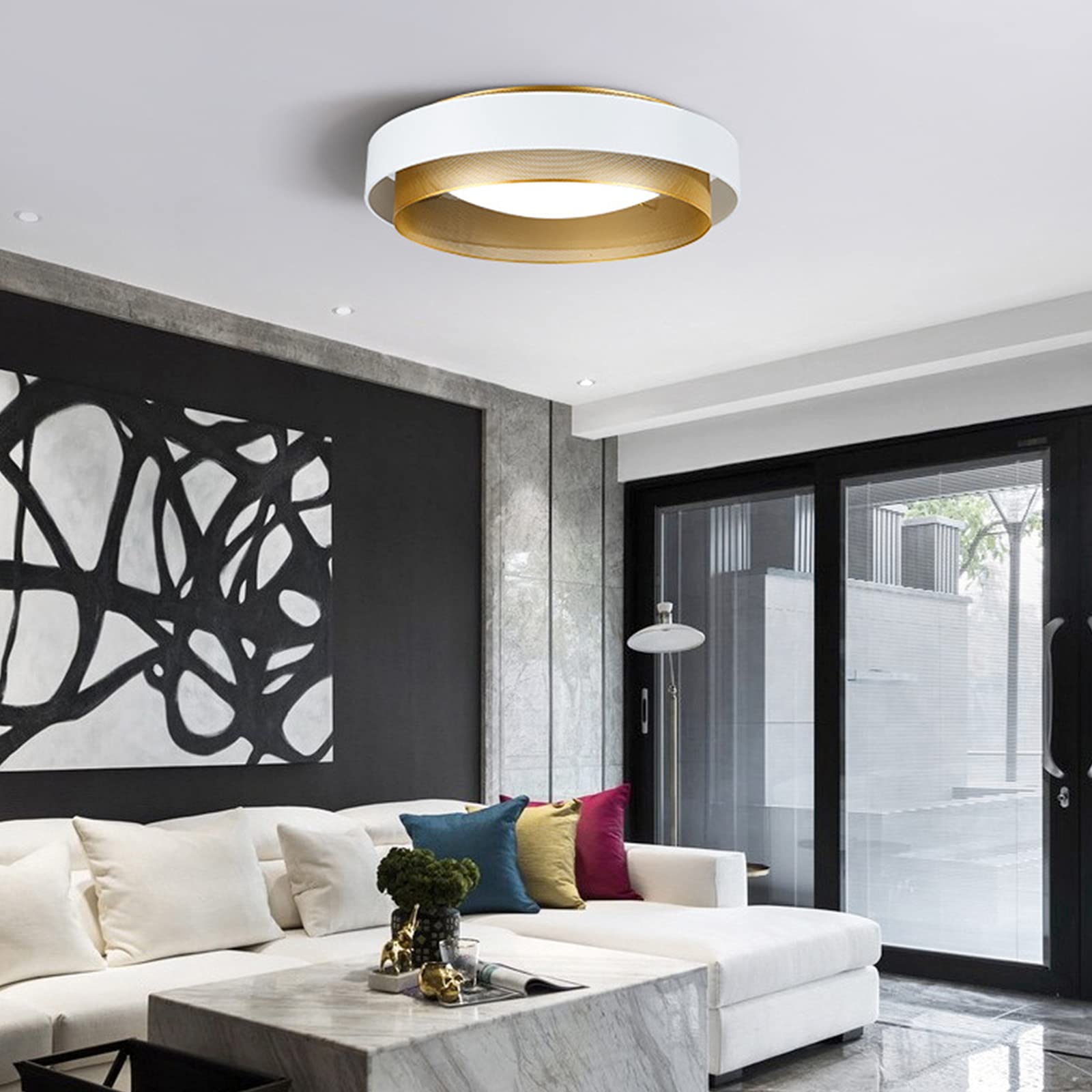 Minimalist LED Ceiling Light Flush Mount Panel Lamp -Homdiy