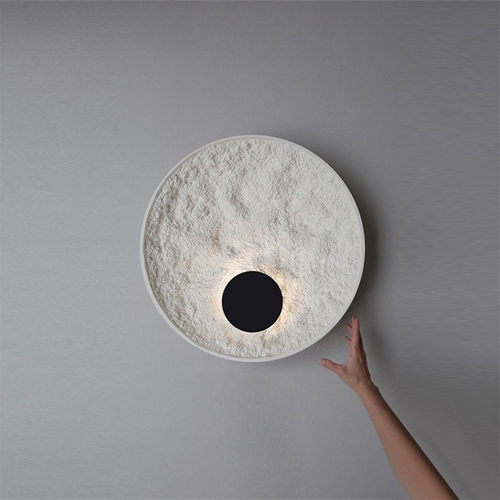 Round Moon Globe Wall Light For Living Room -Homdiy