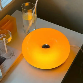 Cute Donut Lamp Orange / White Table Lamp -Homdiy