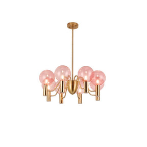 Modern Decorative Pink Glass Bubble Chandelier -Homdiy