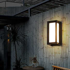 Simple Black & White Outdoor Wall Lamp -Homdiy