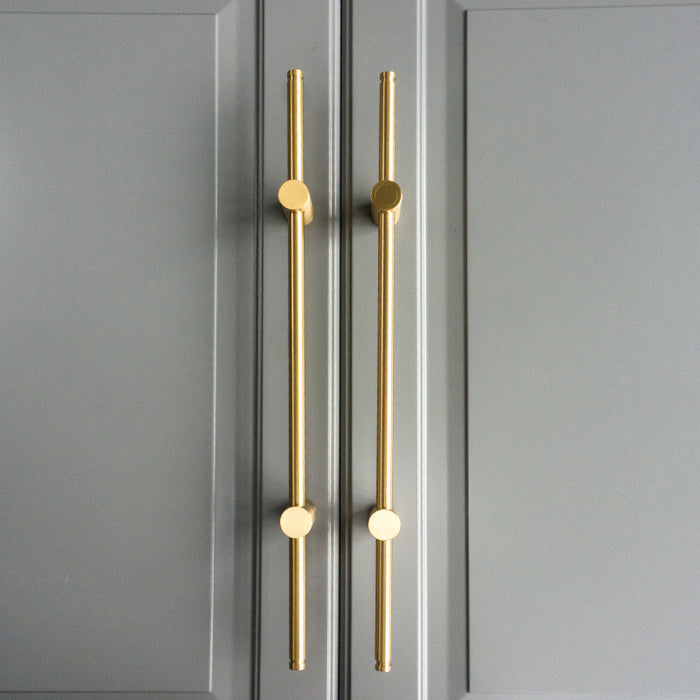 Solid Copper Modern Long Gold Drawer Wardrobe and Door Handles -Homdiy