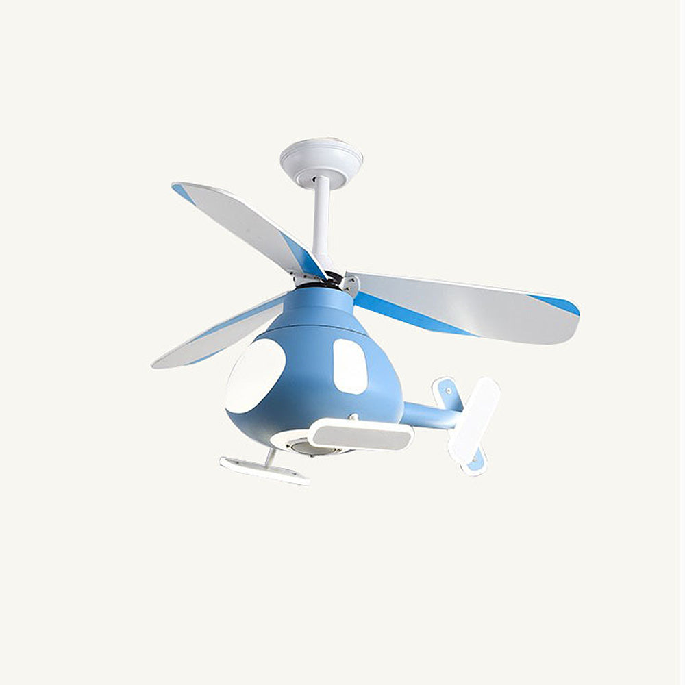 Helicopter Creative Ceiling Fans with LED Lights -Homdiy