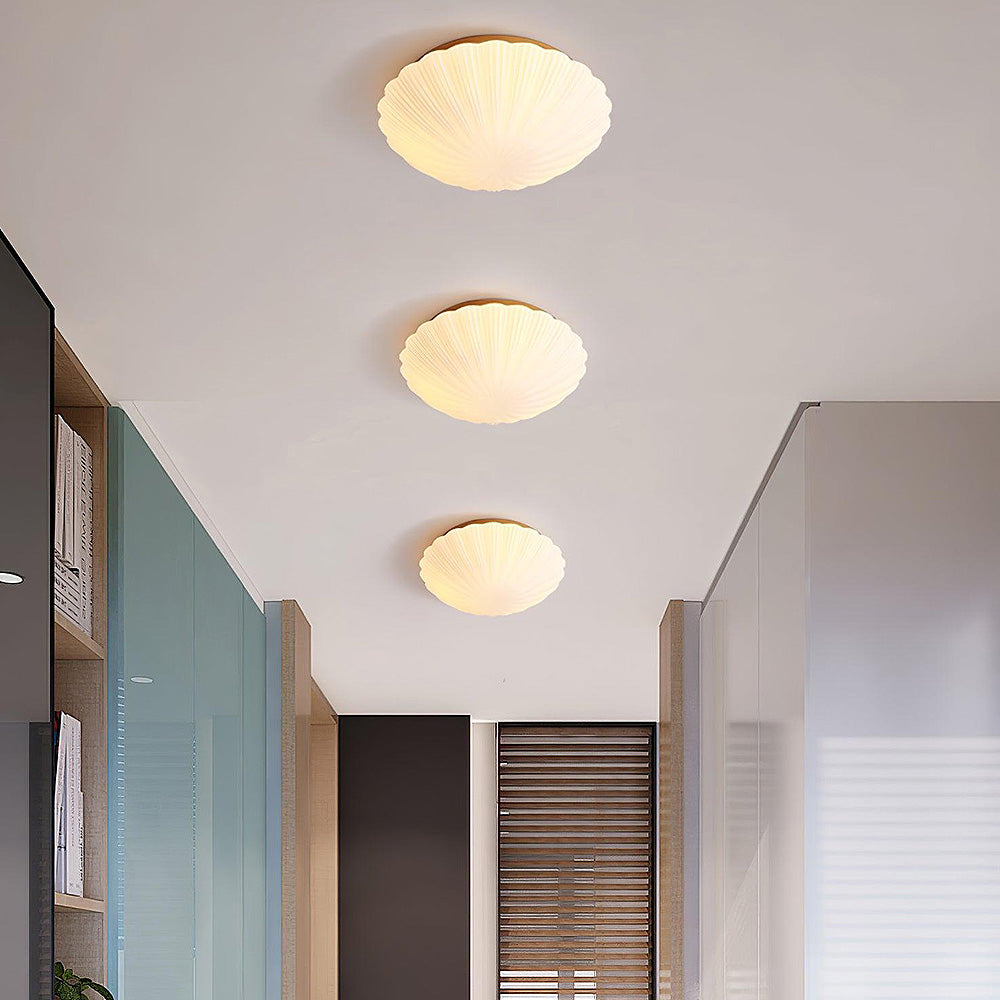 Retro Seashell LED Round Ceiling Lamp