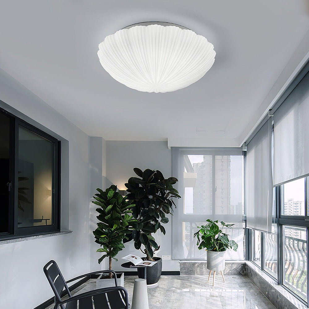 Retro Seashell LED Round Ceiling Lamp -Homdiy