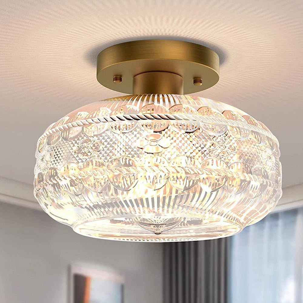 Retro Clear Luxury Ceiling Hallway Light -Homdiy