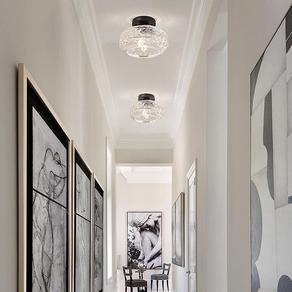 Retro Clear Luxury Ceiling Hallway Light