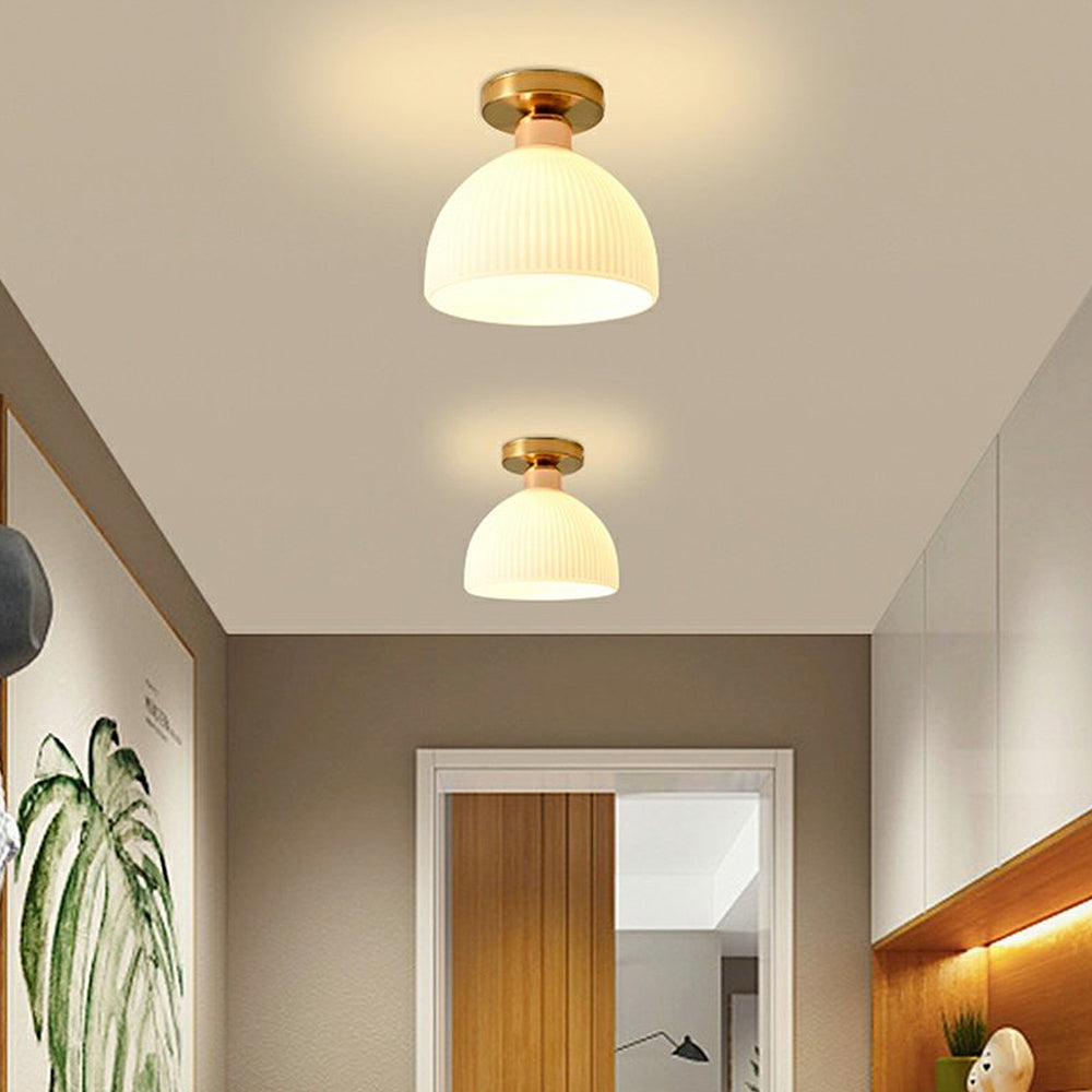 French White Simple Hallway Ceiling Light -Homdiy