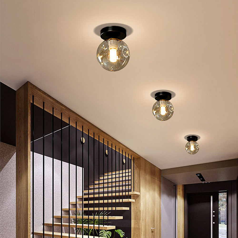 Scandinavian Glass Ball Ceiling Light -Homdiy