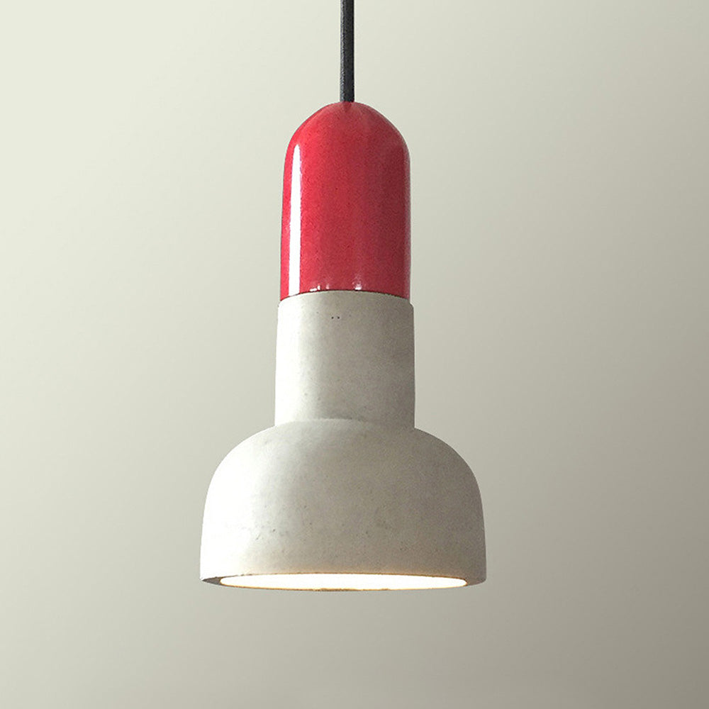 Industrial Cement Simple Stained Pendant Light