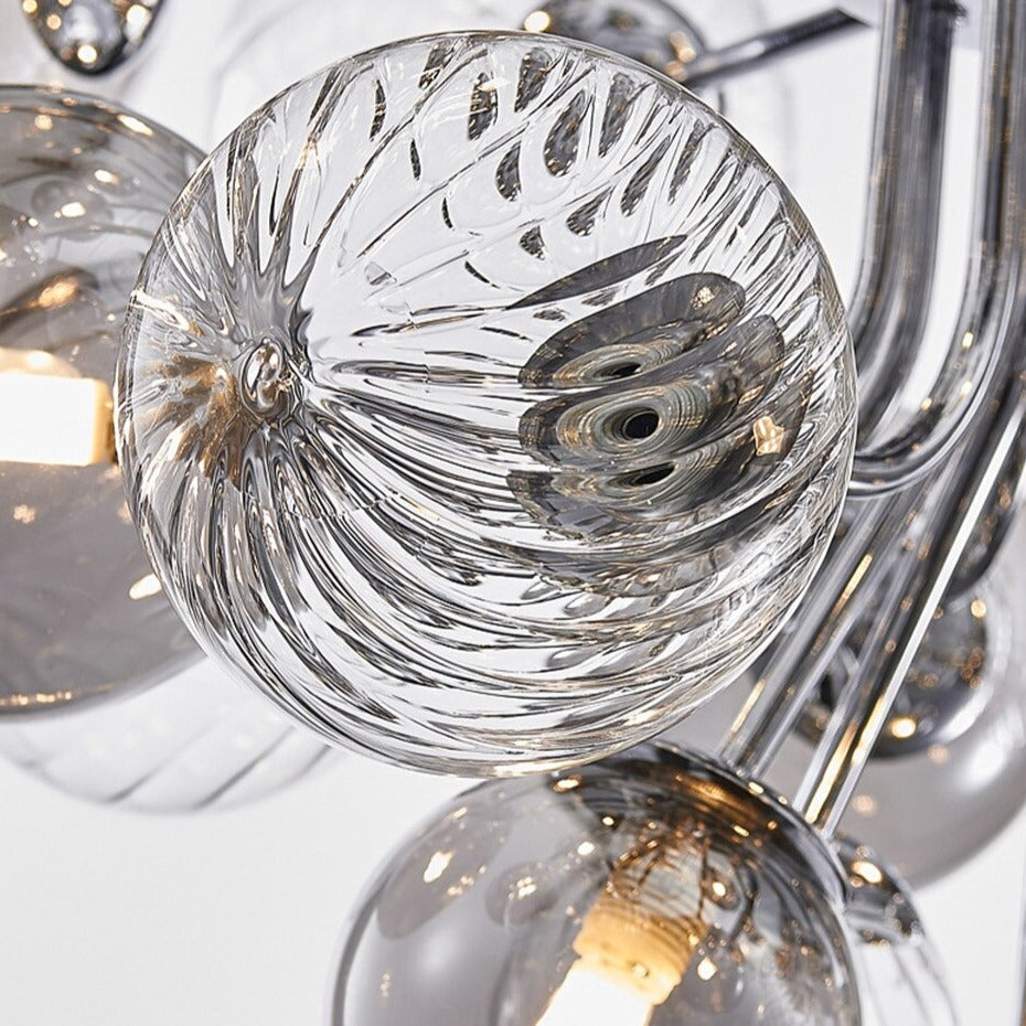Modern Designer Style Cluster Bubble Grape Glass Chandelier -Homdiy