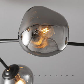 Molecular Lava Glass Chandelier for Living Room -Homdiy