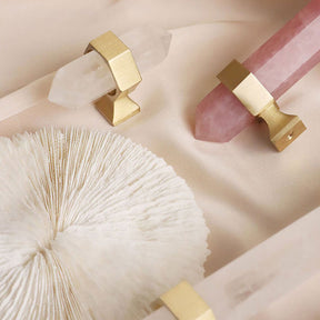 Luxury Natural Crystal Cabinet Handles And Wardrobe T Bar Knobs -Homdiy