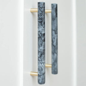 Modern Marble Brass Door Handle Wardrobe And Cabinet Pull -Homdiy