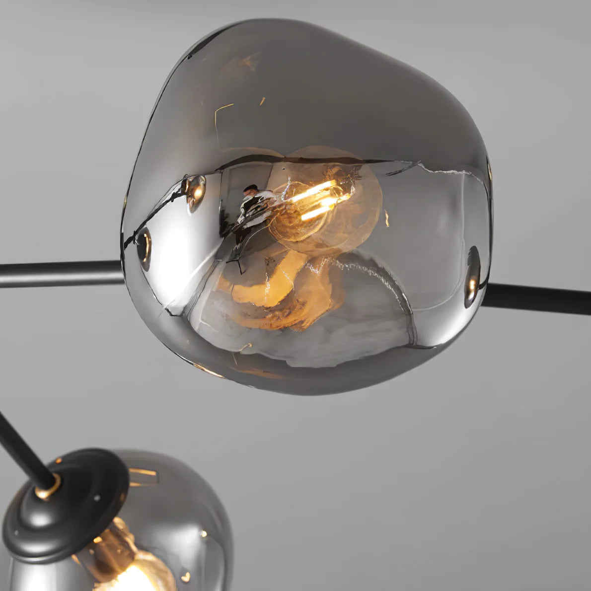 Molecular Lava Glass Chandelier for Living Room -Homdiy