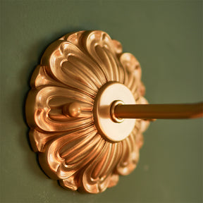 Vintage Copper Flower Petal Glass Wall Lamp -Homdiy
