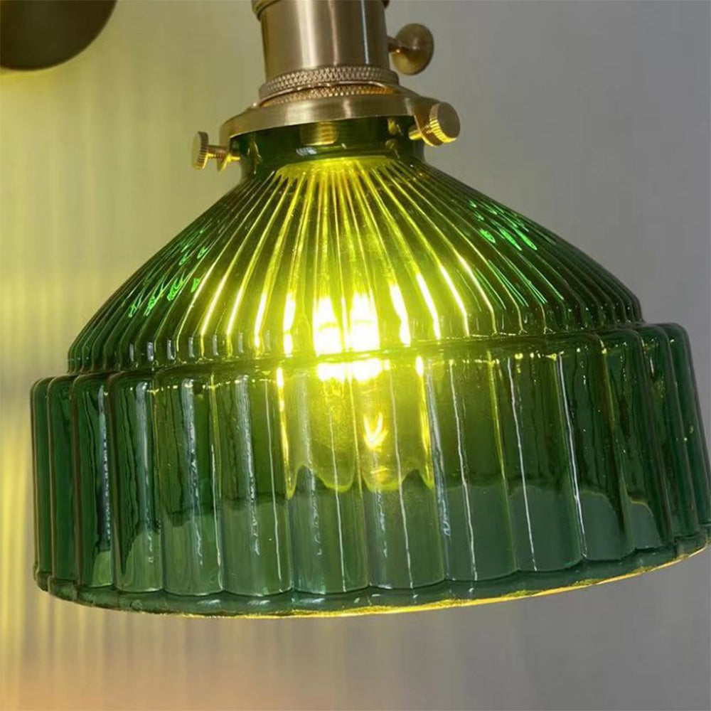 Nordic Retro Brass Glass Pendant Lamp -Homdiy