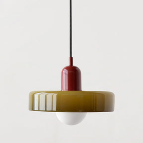 Bauhaus Glass Disc Orb Pendant Light -Homdiy