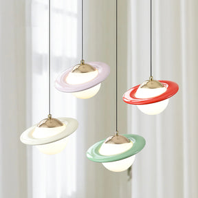 Colorful Small Planet Glass Pendant Light