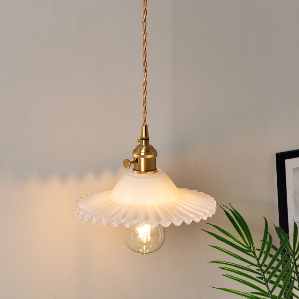 Nordic Bedside Adjustable Glass Wall Lamp -Homdiy
