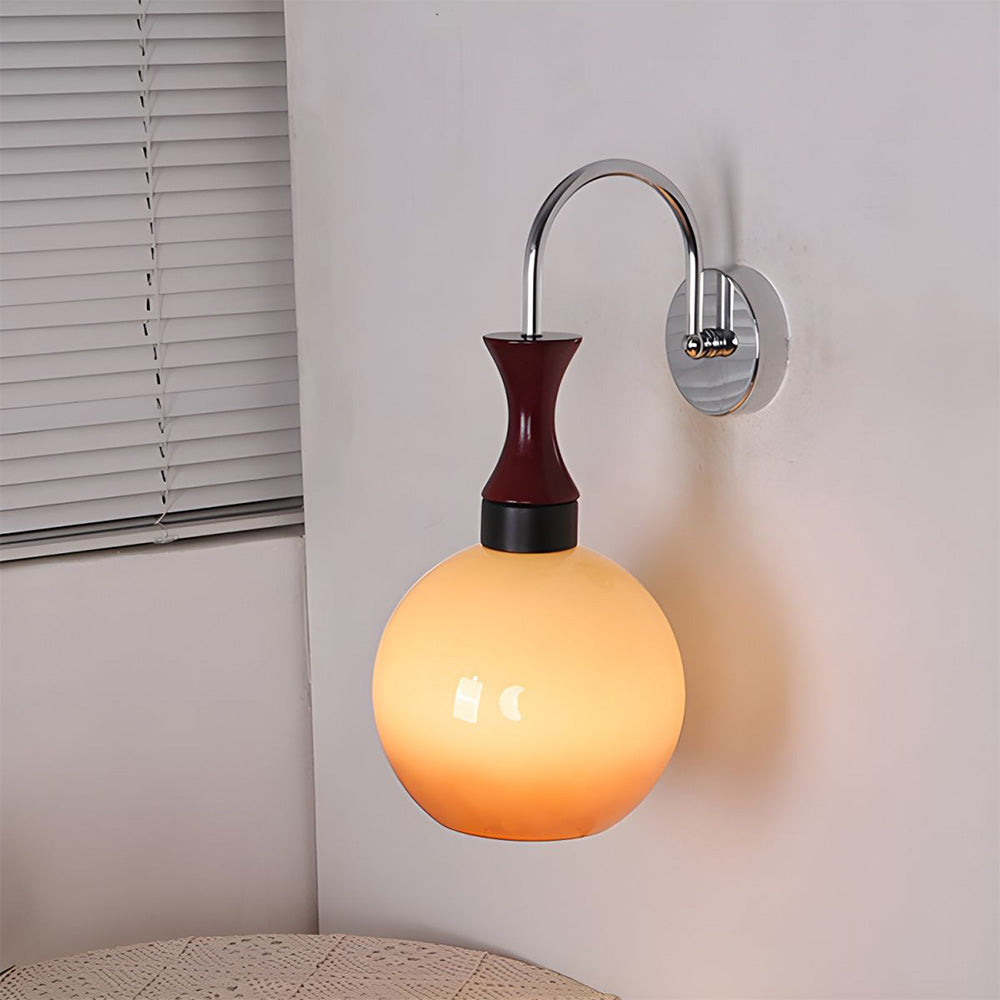 Bauhaus Bowl Glass Simplicity Wall Light -Homdiy