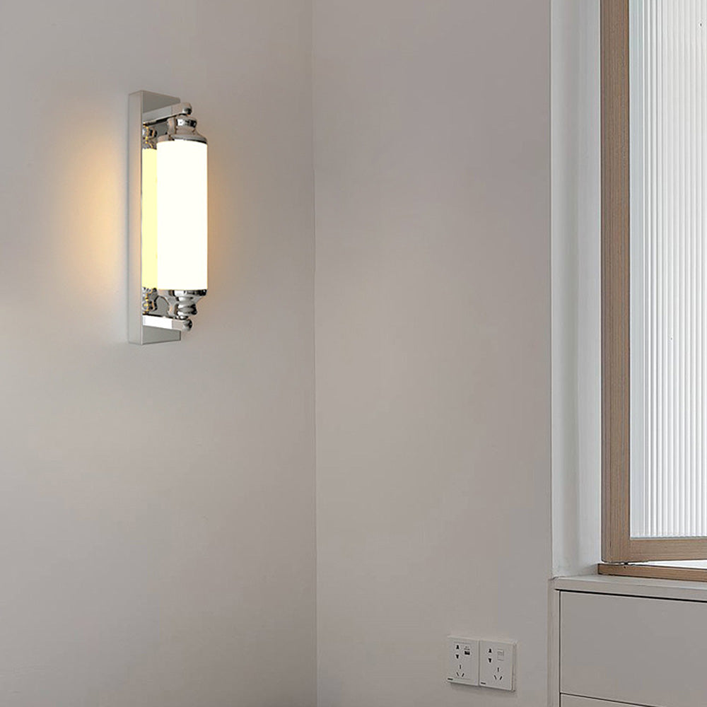 Silver Metal Cylinder LED Wall Light -Homdiy