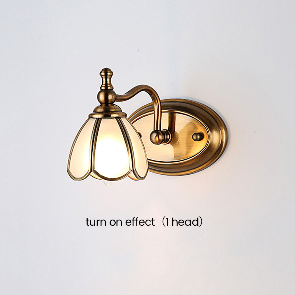 Vintage French Multi-Heads Gold Bathroom Vanity Wall Lights -Homdiy