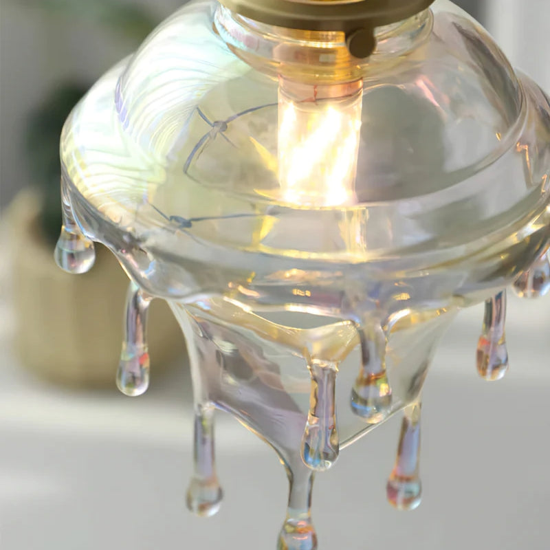 Vintage Colorful Water Drop Pendant Light -Homdiy
