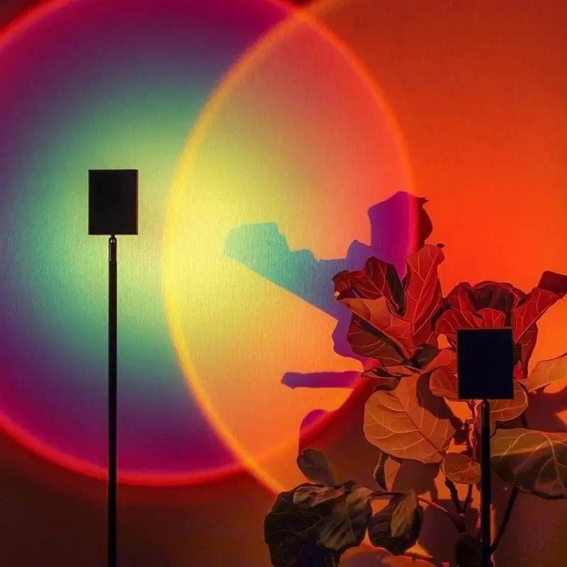 Colorful Sunset Floor Lamp for Living Room -Homdiy